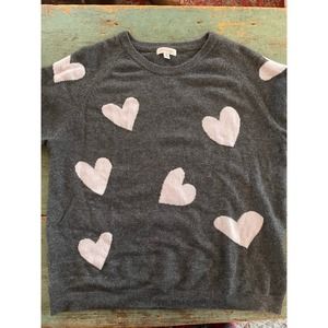 Philosophy Cashmere Heart Sweater Grey